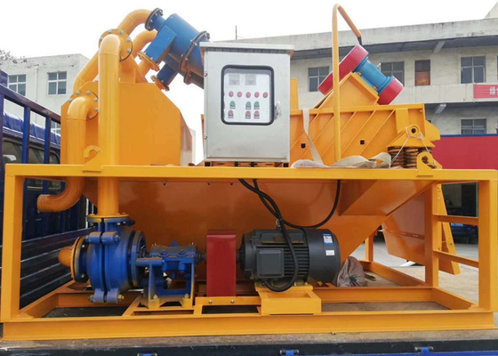 Separador amarelo da areia da lama da máquina de Desander da pasta 15-90T/H