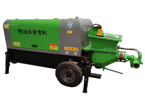 Máquinas portáteis do Gunite da máquina molhada pneumática do Shotcrete de 22 quilowatts