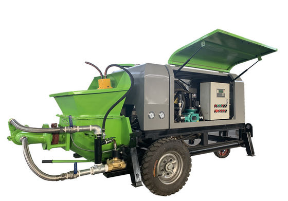 Diesel verde do equipamento do Gunite da máquina 22kw do pulverizador do Gunite conduzido
